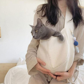 고양이 이동가방 포대기 숄더백 애견 슬링백
